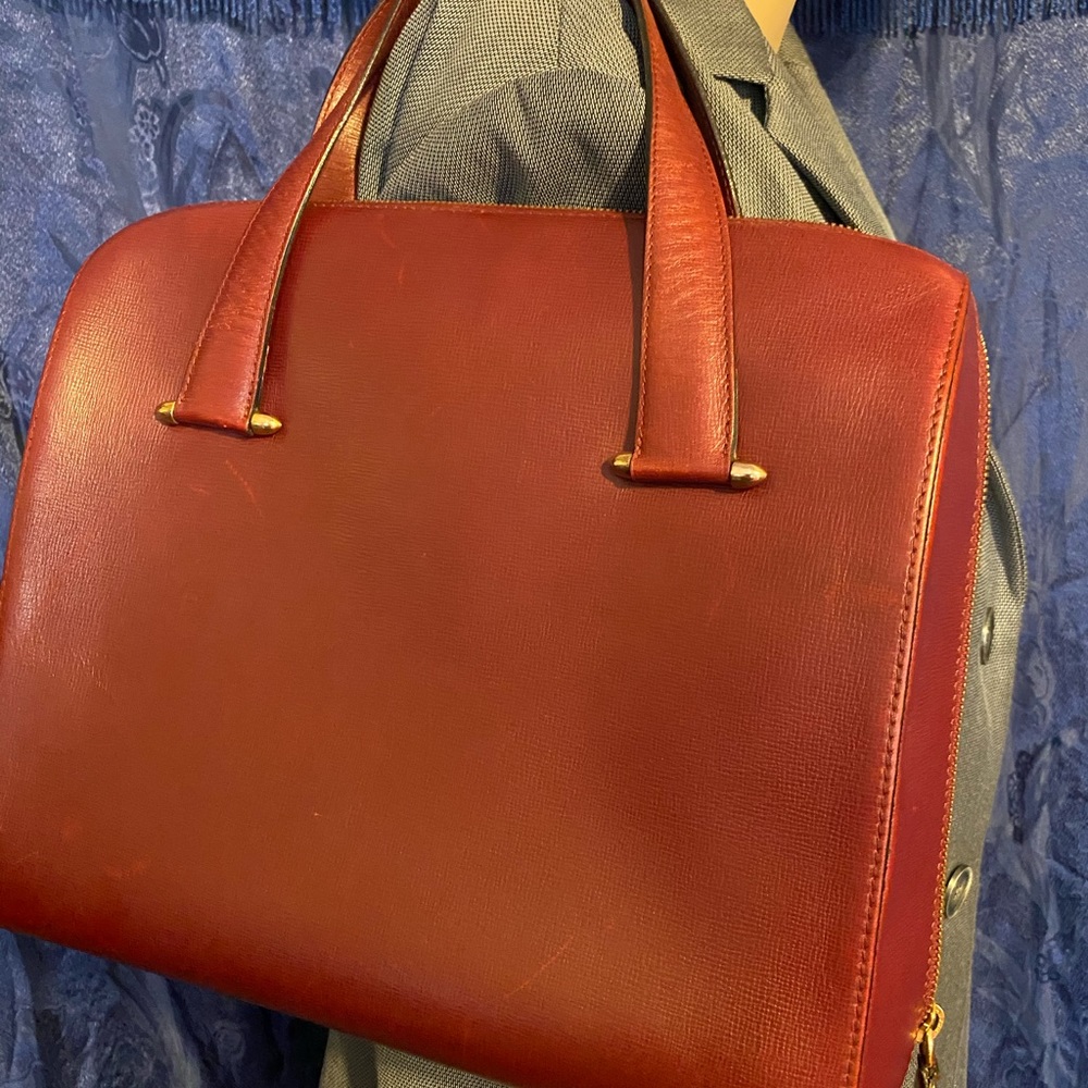 Cartier must of vintage satchel bag